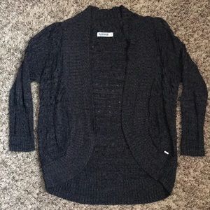 Garage Dark Grey Cardigan. 3/4 sleeve. Excellent used condition. Size S.